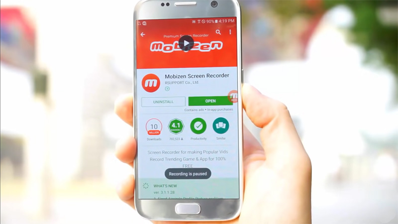 Ứng dụng Mobizen tr&ecirc;n CH Play